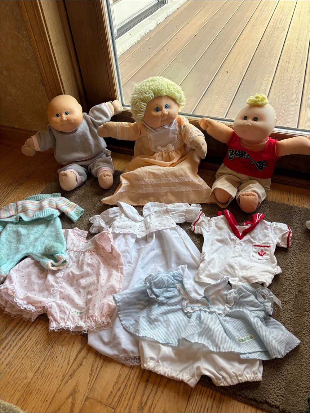 Cabbage Path Kids 12 lot bundle: 3 dolls, 9 pieces of clothing **Bonus clothes